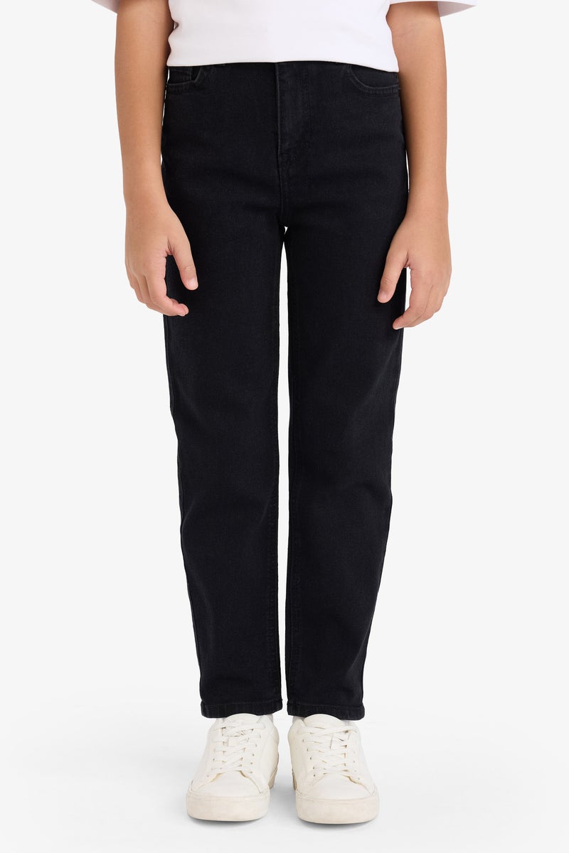 ديفاكتو بنطلون جينز اولادي بيزك سادة قصة مستقيمة - Image 3